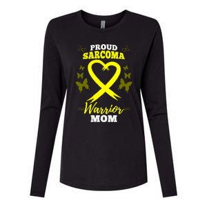 Proud Sarcoma Warrior Mom Sarcoma Awareness Bone Cancer Great Gift Womens Cotton Relaxed Long Sleeve T-Shirt