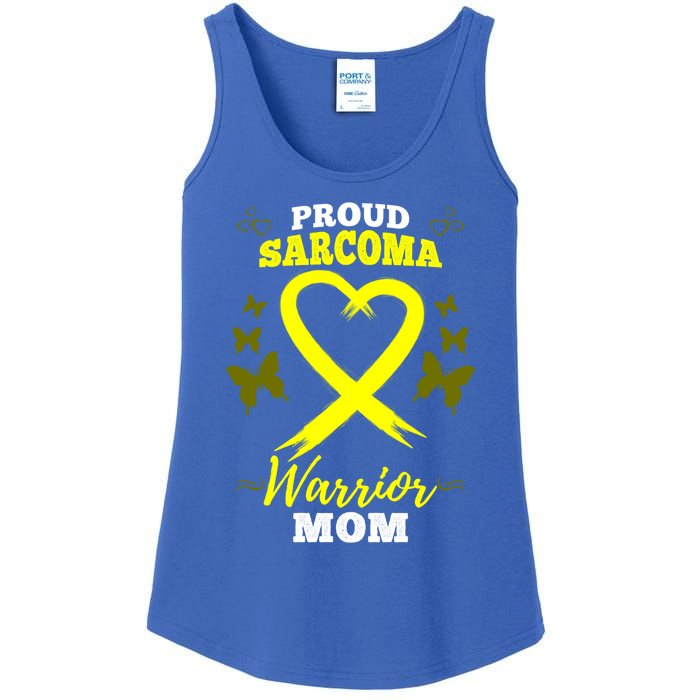 Proud Sarcoma Warrior Mom Sarcoma Awareness Bone Cancer Great Gift Ladies Essential Tank