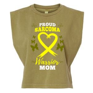 Proud Sarcoma Warrior Mom Sarcoma Awareness Bone Cancer Great Gift Garment-Dyed Women's Muscle Tee