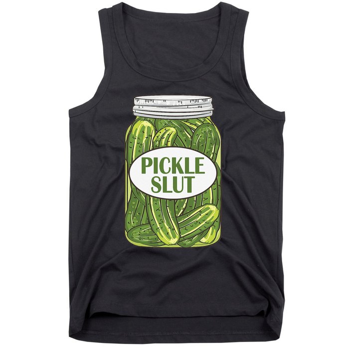 Pickle Slut Who Loves Pickles Apaprel Tank Top