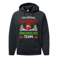 Pomegranate Seed Wearing Santa Hat Xmas Christmas Performance Fleece Hoodie