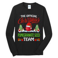 Pomegranate Seed Wearing Santa Hat Xmas Christmas Tall Long Sleeve T-Shirt