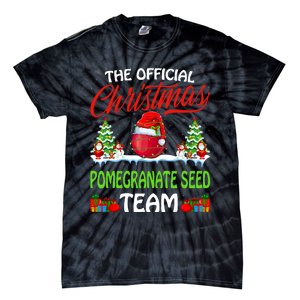 Pomegranate Seed Wearing Santa Hat Xmas Christmas Tie-Dye T-Shirt