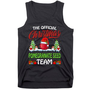 Pomegranate Seed Wearing Santa Hat Xmas Christmas Tank Top