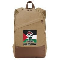 Palestine Stand With Palestine Pray For Palestine Cotton Canvas Backpack