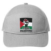 Palestine Stand With Palestine Pray For Palestine 7-Panel Snapback Hat
