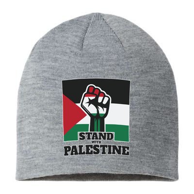Palestine Stand With Palestine Pray For Palestine Sustainable Beanie