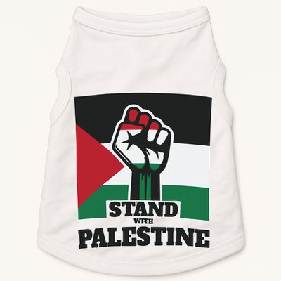 Palestine Stand With Palestine Pray For Palestine Doggie Tank