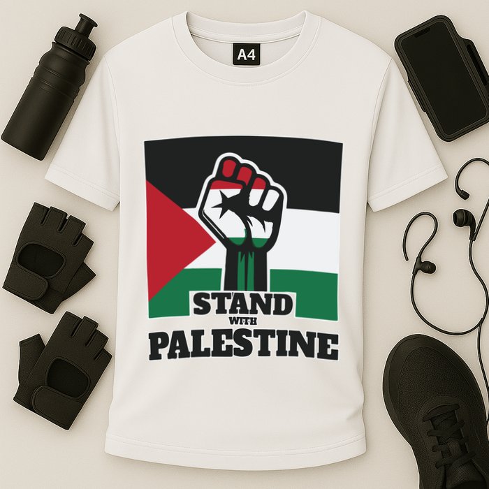 Palestine Stand With Palestine Pray For Palestine Cooling Performance Crew T-Shirt