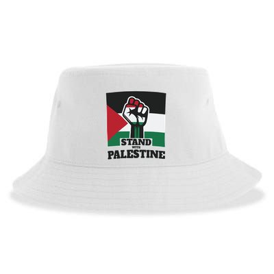 Palestine Stand With Palestine Pray For Palestine Sustainable Bucket Hat