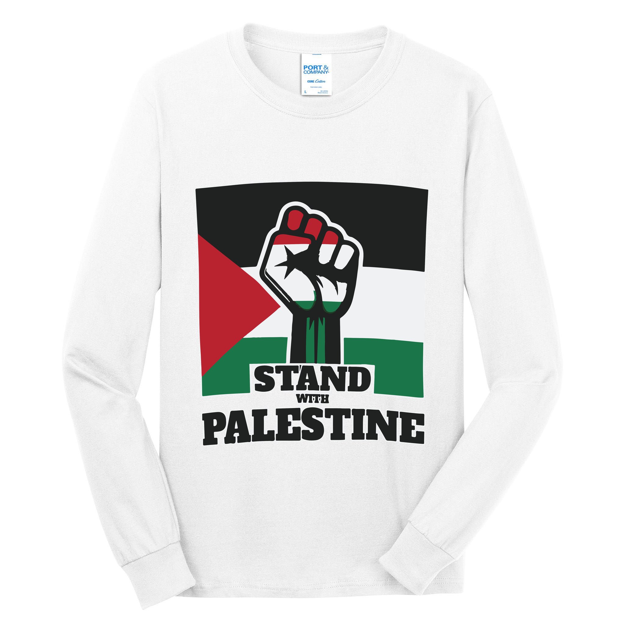 Palestine Stand With Palestine Pray For Palestine Tall Long Sleeve T-Shirt