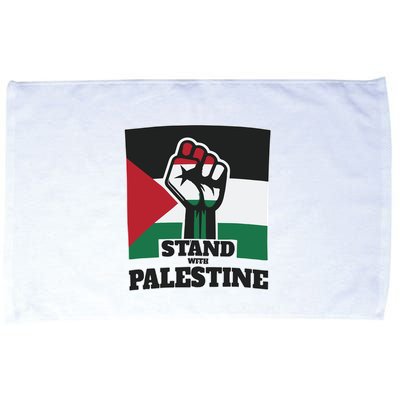 Palestine Stand With Palestine Pray For Palestine Microfiber Hand Towel