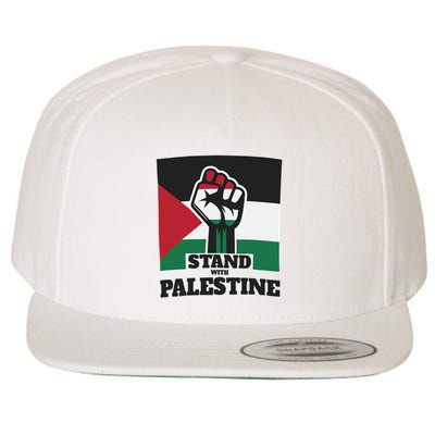 Palestine Stand With Palestine Pray For Palestine Wool Snapback Cap