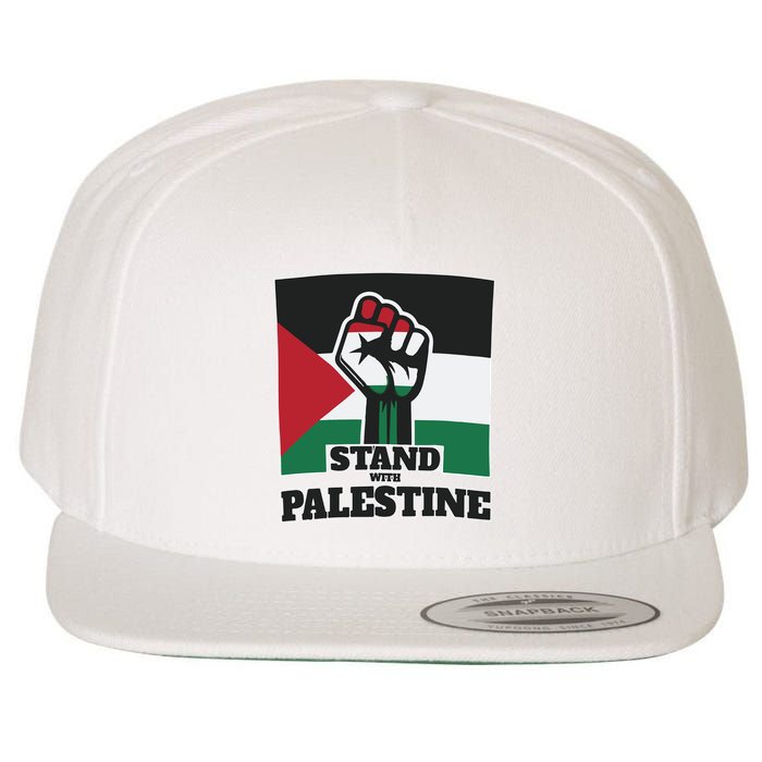 Palestine Stand With Palestine Pray For Palestine Wool Snapback Cap