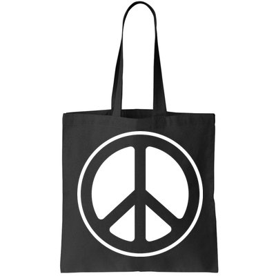 Peace Sign White Bag