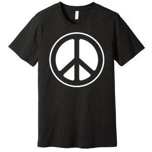 Peace Sign White Premium T-Shirt