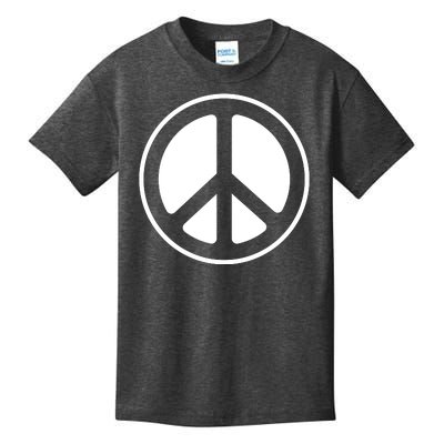 Peace Sign White Kids T-Shirt