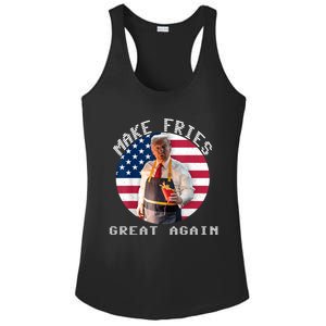 Patriotic Slogan With American Flag Background Ladies PosiCharge Competitor Racerback Tank