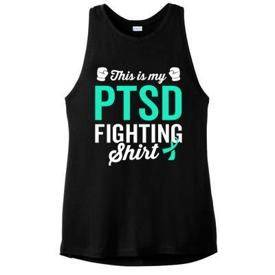 Ptsd Stress Warrior Survivor Awareness Get Well Recovery Cute Gift Ladies PosiCharge Tri-Blend Wicking Tank