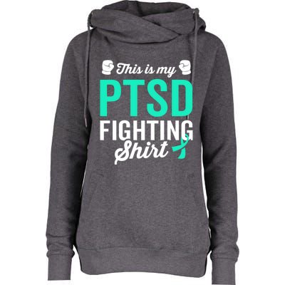 Ptsd Stress Warrior Survivor Awareness Get Well Recovery Cute Gift Womens Funnel Neck Pullover Hood