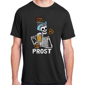 Prost Skeleton Women Bavarian Octoberfest German Oktoberfest Adult ChromaSoft Performance T-Shirt