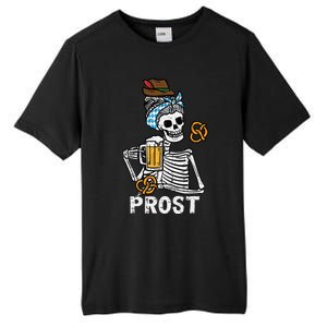 Prost Skeleton Women Bavarian Octoberfest German Oktoberfest Tall Fusion ChromaSoft Performance T-Shirt