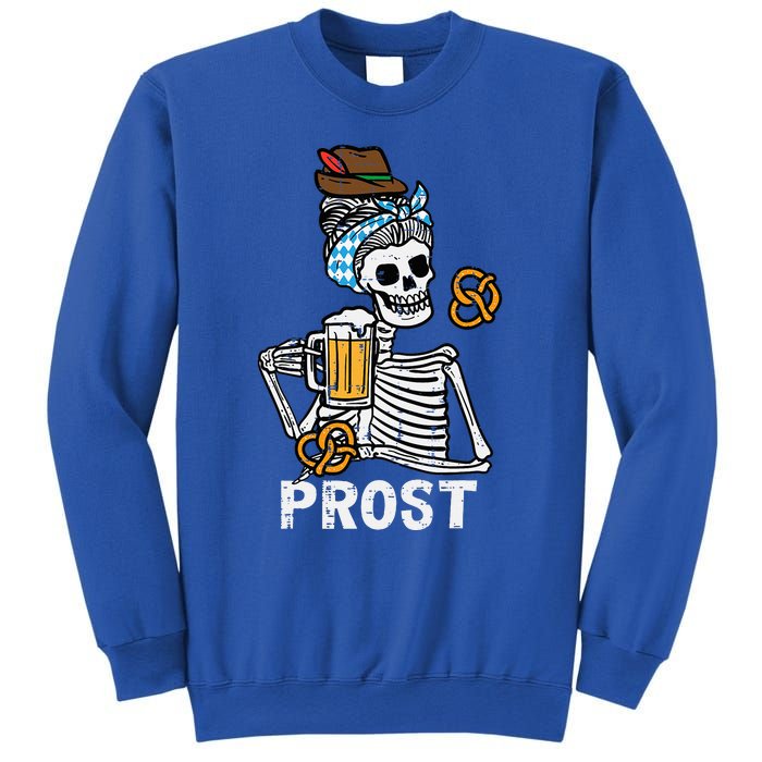 Prost Skeleton Women Bavarian Octoberfest German Oktoberfest Sweatshirt