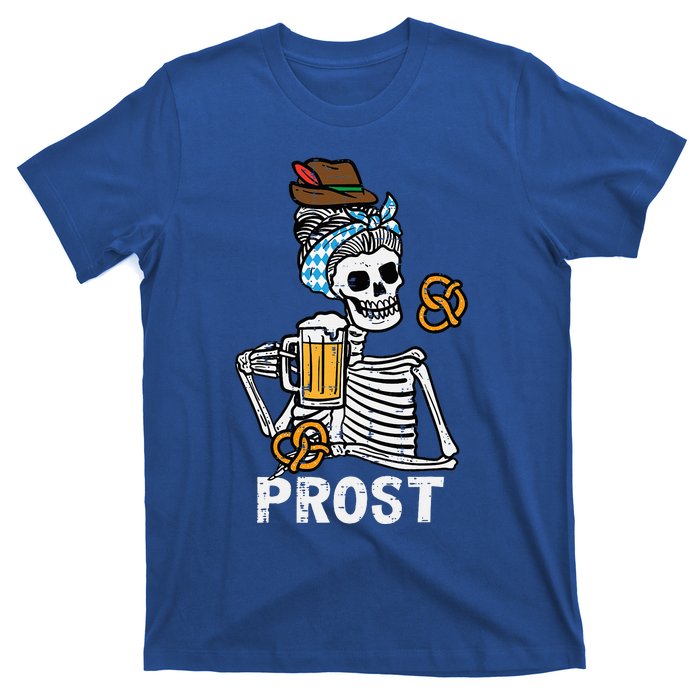 Prost Skeleton Women Bavarian Octoberfest German Oktoberfest T-Shirt