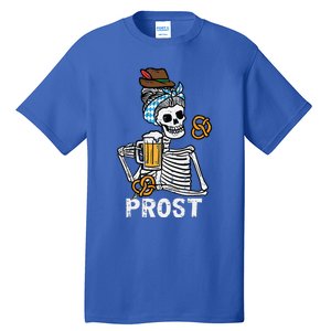 Prost Skeleton Women Bavarian Octoberfest German Oktoberfest Tall T-Shirt