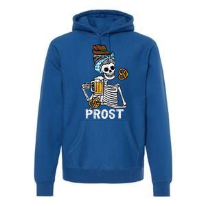 Prost Skeleton Women Bavarian Octoberfest German Oktoberfest Premium Hoodie