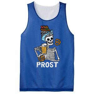 Prost Skeleton Women Bavarian Octoberfest German Oktoberfest Mesh Reversible Basketball Jersey Tank