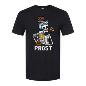 Prost Skeleton Women Bavarian Octoberfest German Oktoberfest Softstyle CVC T-Shirt