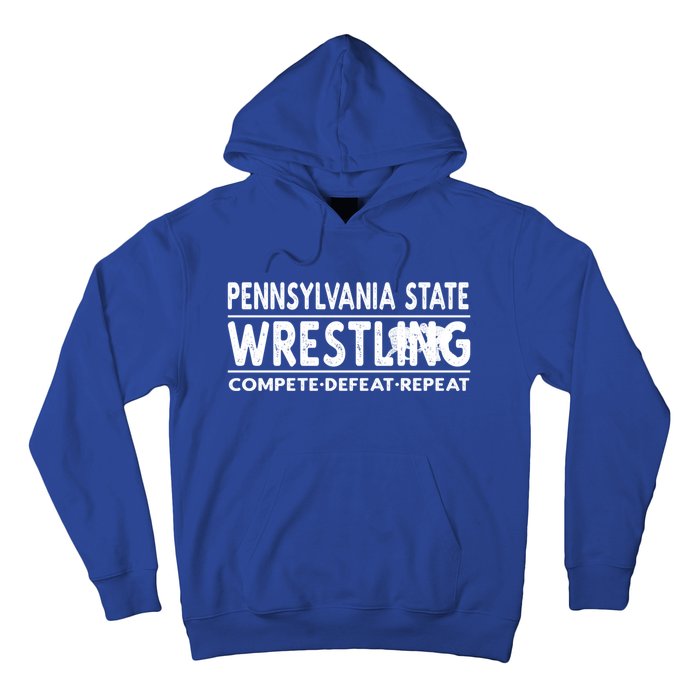 Pennsylvania State Wrestling Compete Defeat Repeat Gift Hoodie