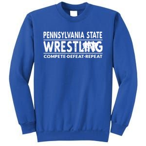 Pennsylvania State Wrestling Compete Defeat Repeat Gift Sweatshirt