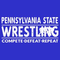 Pennsylvania State Wrestling Compete Defeat Repeat Gift Button