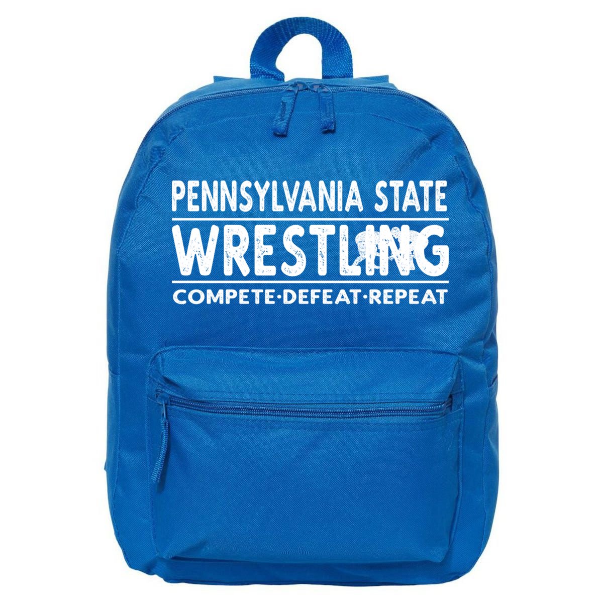 Pennsylvania State Wrestling Compete Defeat Repeat Gift 16 in Basic Backpack