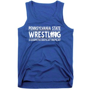 Pennsylvania State Wrestling Compete Defeat Repeat Gift Tank Top