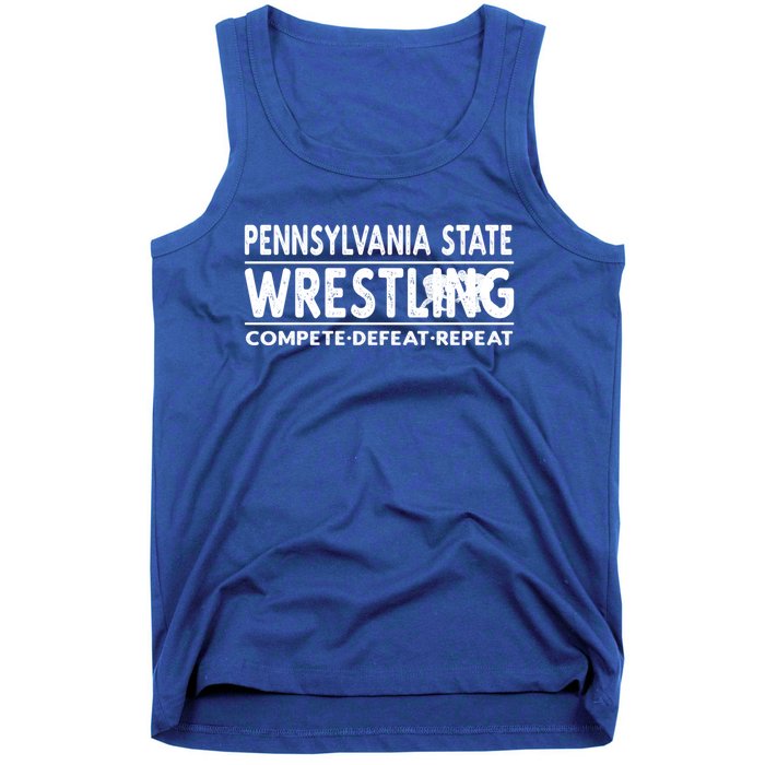 Pennsylvania State Wrestling Compete Defeat Repeat Gift Tank Top