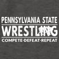 Pennsylvania State Wrestling Compete Defeat Repeat Gift Vector Backpack