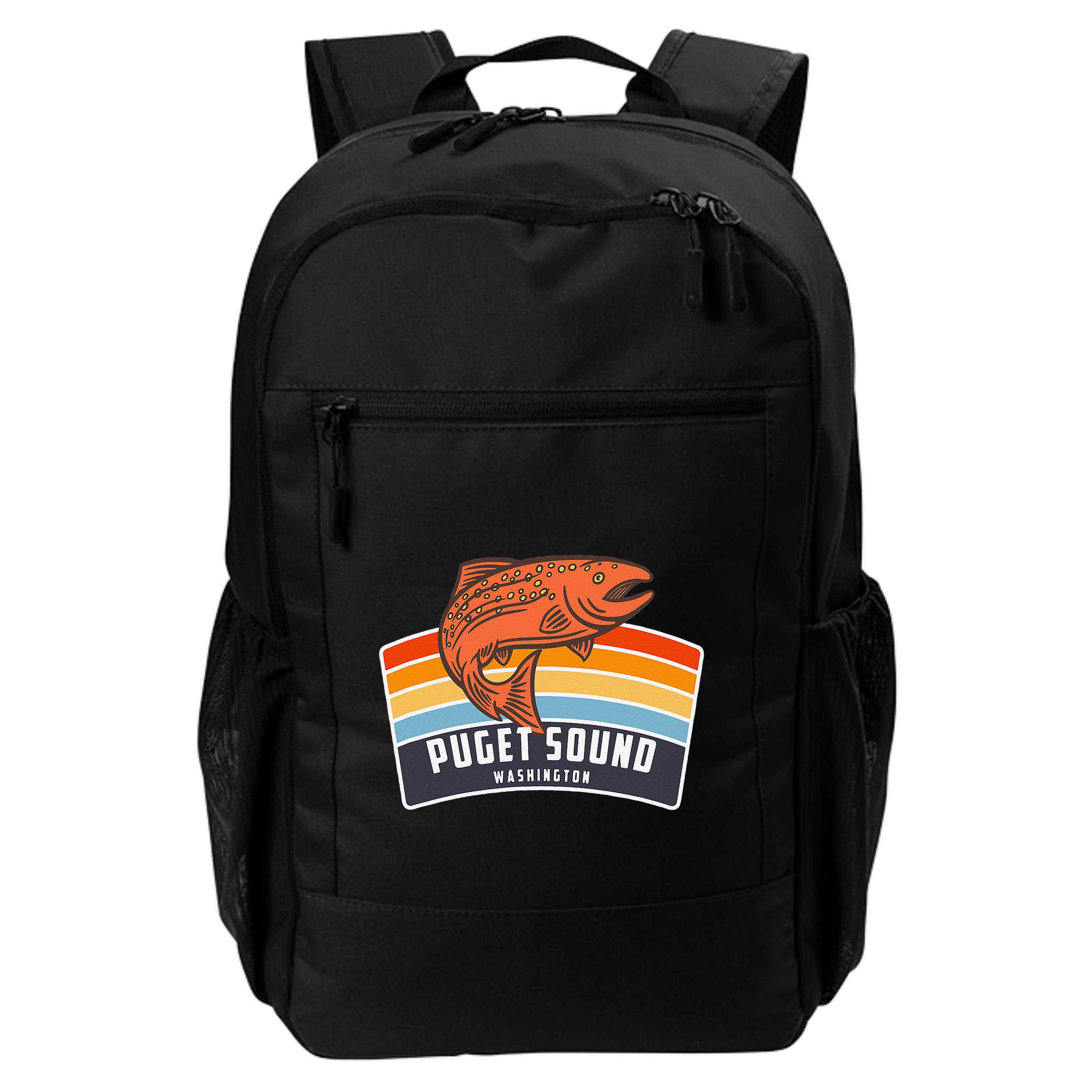 Puget Sound Washington Salmon Fishing Backpack