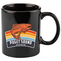 Puget Sound Washington Salmon Fishing 11oz C Handle Ceramic Mug