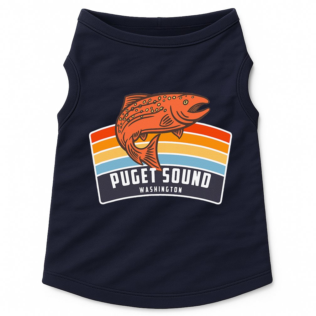 Puget Sound Washington Salmon Fishing Doggie Tank