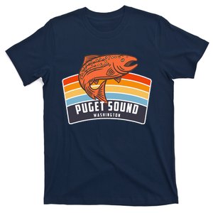 Puget Sound Washington Salmon Fishing T-Shirt