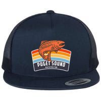 Puget Sound Washington Salmon Fishing Flatbill Hat