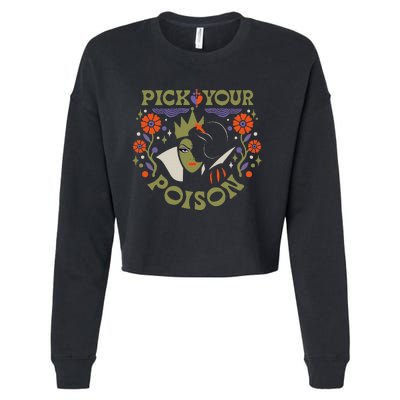 Princess Snow White And Evil Queen Pick Your P.Oison Cropped Pullover Crew