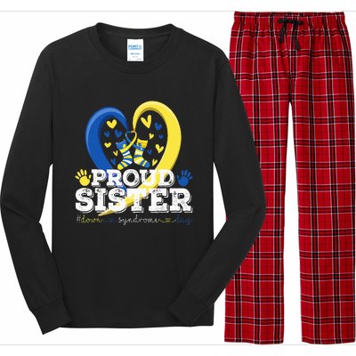 Proud Sister World Down Syndrome Awareness Day Sister 2024 Long Sleeve Pajama Set