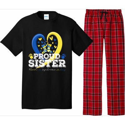 Proud Sister World Down Syndrome Awareness Day Sister 2024 Pajama Set