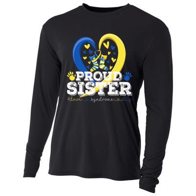 Proud Sister World Down Syndrome Awareness Day Sister 2024 Cooling Performance Long Sleeve Crew