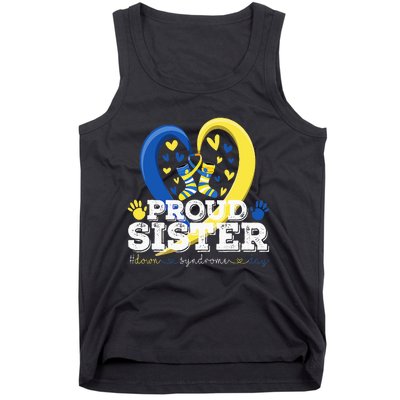 Proud Sister World Down Syndrome Awareness Day Sister 2024 Tank Top