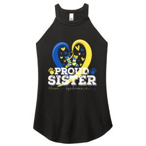 Proud Sister World Down Syndrome Awareness Day Sister 2024 Women's Perfect Tri Rocker Tank